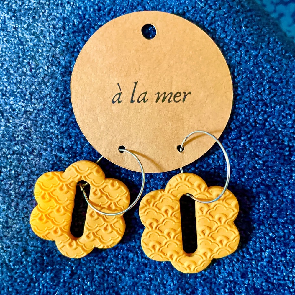 Polymer Clay Flower Earrings